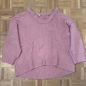 Free People Mauve Crew Neck Sweater